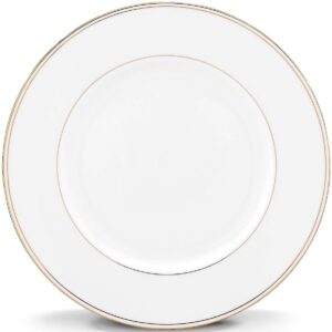 24K Gold Rim Porcelain Dinner Plate