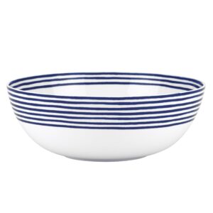 Blue Accent Medium Serving Bowl