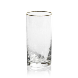 Hammered Gold Rim Cocktail Glass Collection